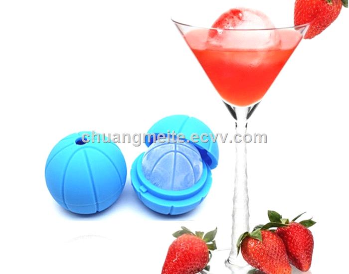 Ecofriendly bar hotel promotional round shaped interstellar silicone ice ball ice tray