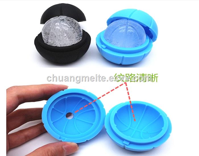 Ecofriendly bar hotel promotional round shaped interstellar silicone ice ball ice tray