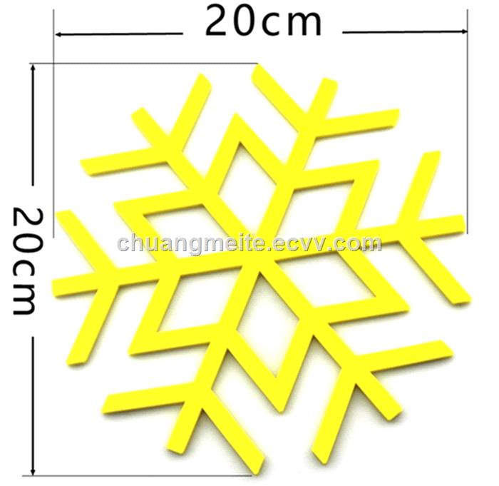 New style leaf shaped food grade heatresistant home tableware silicone mats