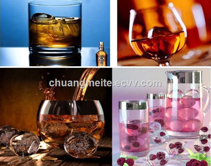 Fashion pure round shaped food grade silicone ice ball ice mould