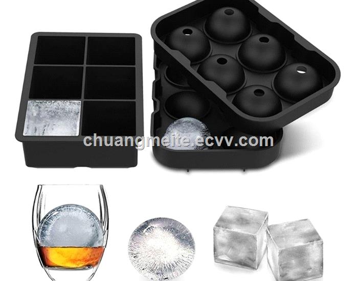 Food grade new type 61 square silicone ice tray mould