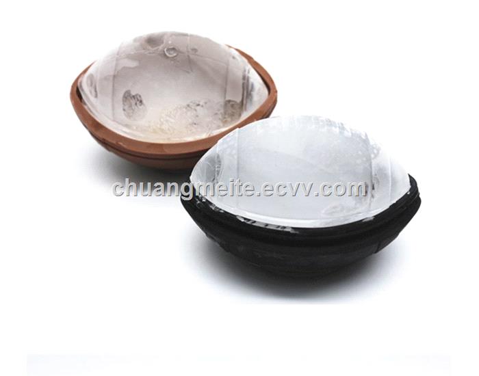 Food grade promotional gifts rugby football shaped silicone ice ball ice tray mould