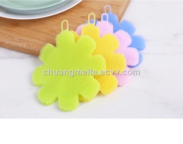 Ecofriendly dishwashing brush kitchen cleaning tool silicone brush