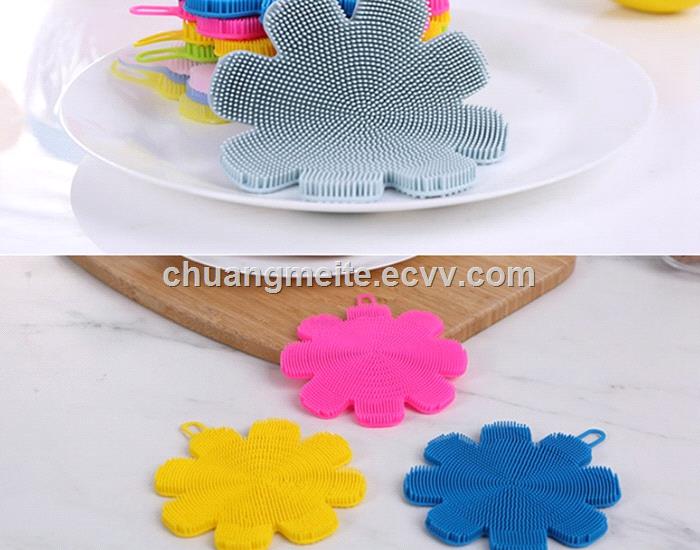 Ecofriendly dishwashing brush kitchen cleaning tool silicone brush