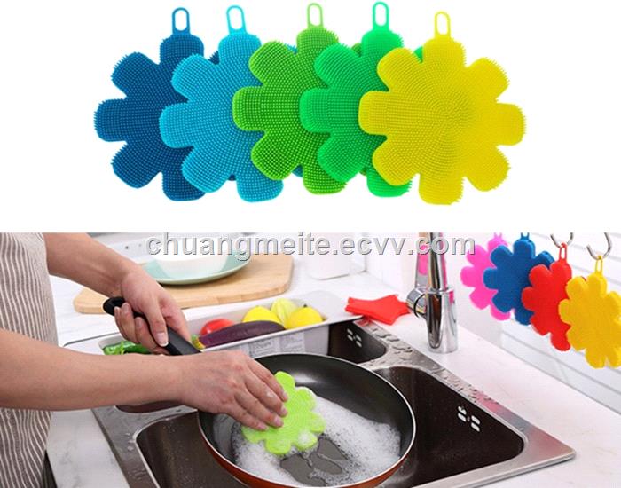 Ecofriendly dishwashing brush kitchen cleaning tool silicone brush