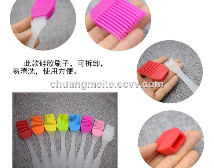 Ecofriendly new style Thickened handle silicone hair brush cake baking brushes