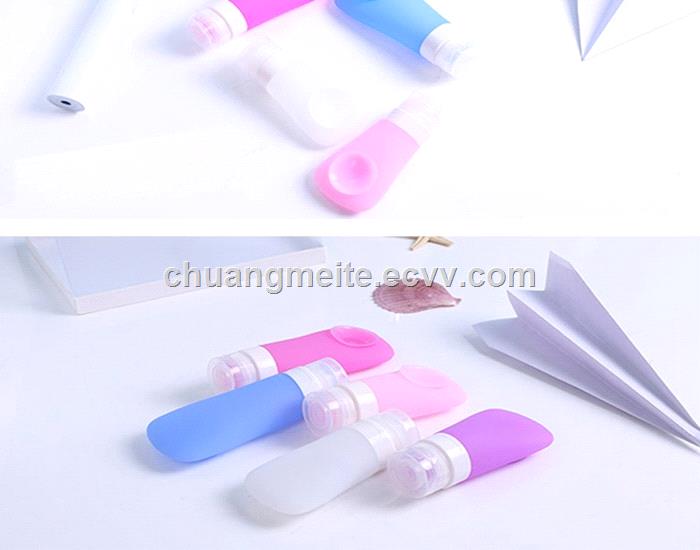 Ecofriendly novelty suction cup subbottle outdoor travel silicone bottles