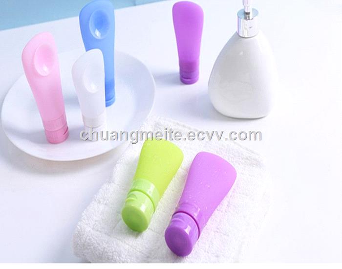 Ecofriendly novelty suction cup subbottle outdoor travel silicone bottles