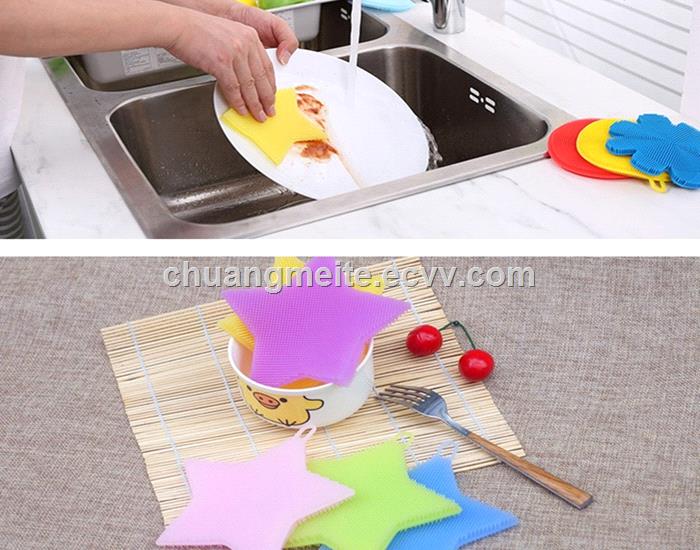 Food grade dishwashing brush multifunction fruit vegetable cleaning silicone brush