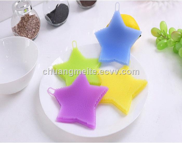 Food grade dishwashing brush multifunction fruit vegetable cleaning silicone brush