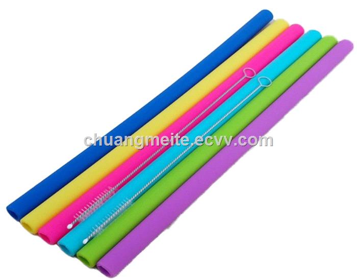 Food grade drink straight silicone beverage straw