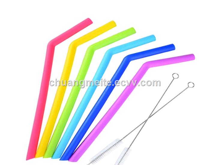 Food grade drink straight silicone beverage straw