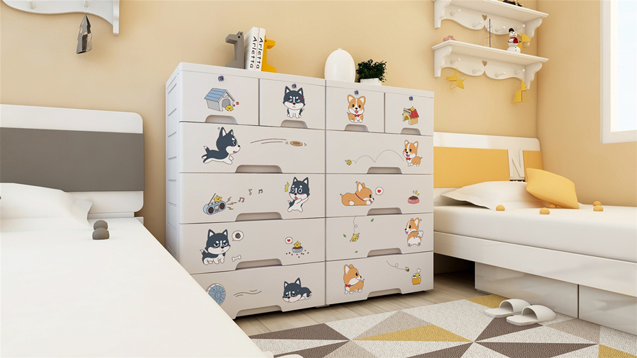 Large Capacity Multifunction Cloth Wardrobe Closet Plastic Folding Clothing Storage Childrens Cabinets