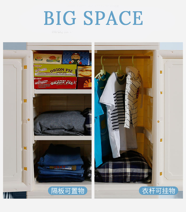 Europe plastic wardrobe organizer cabinet Portable Closet Storage Drawer Bedroom Furniture for Clothes