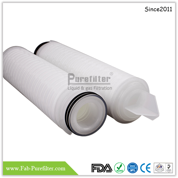 Glass Fiber Pleated Filter Cartridge for Liquid Especially for Gel Oil and protein Materials and other high Particle Co
