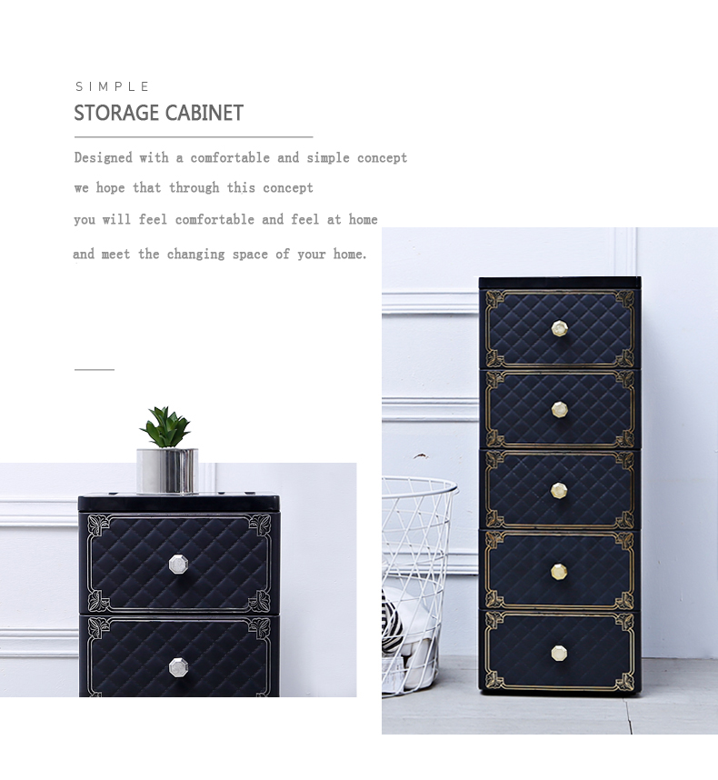 Drawer organizer plastic storage cabinet for clothing box for toys and clothes storage box with wheels