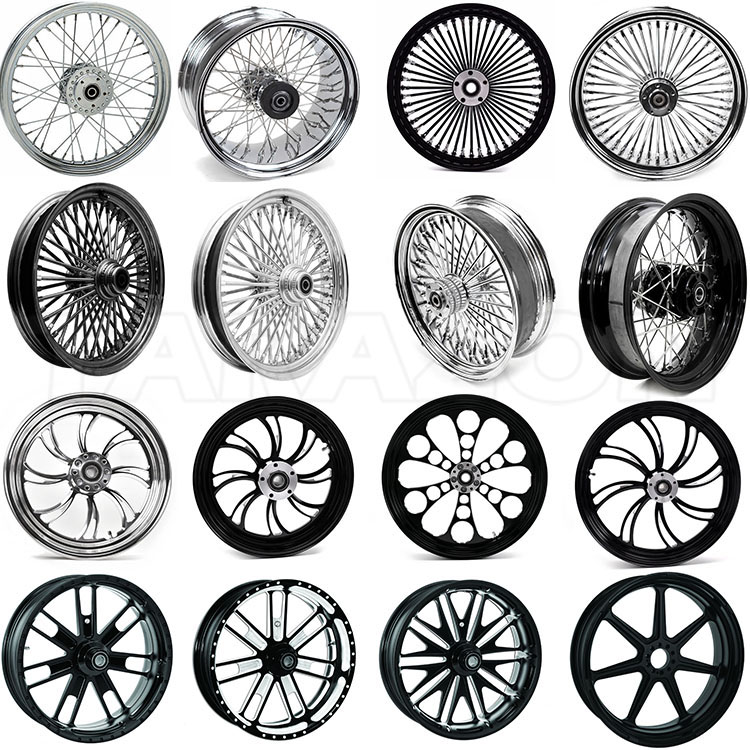 custom harley spoke wheels