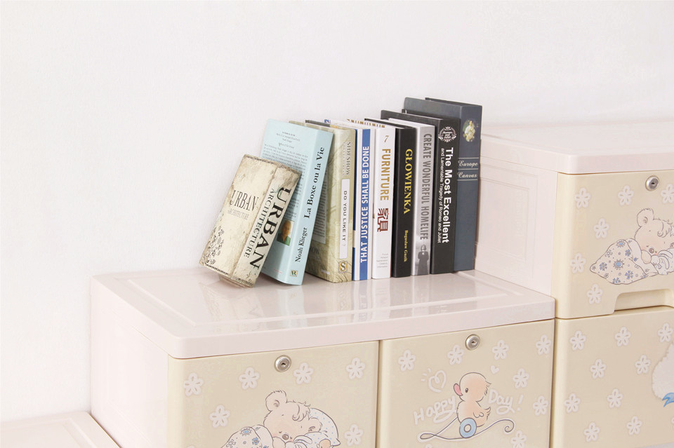 Simple style drawer storage cabinets DIY Assembly wardrobe storage box save space large plastic cloest