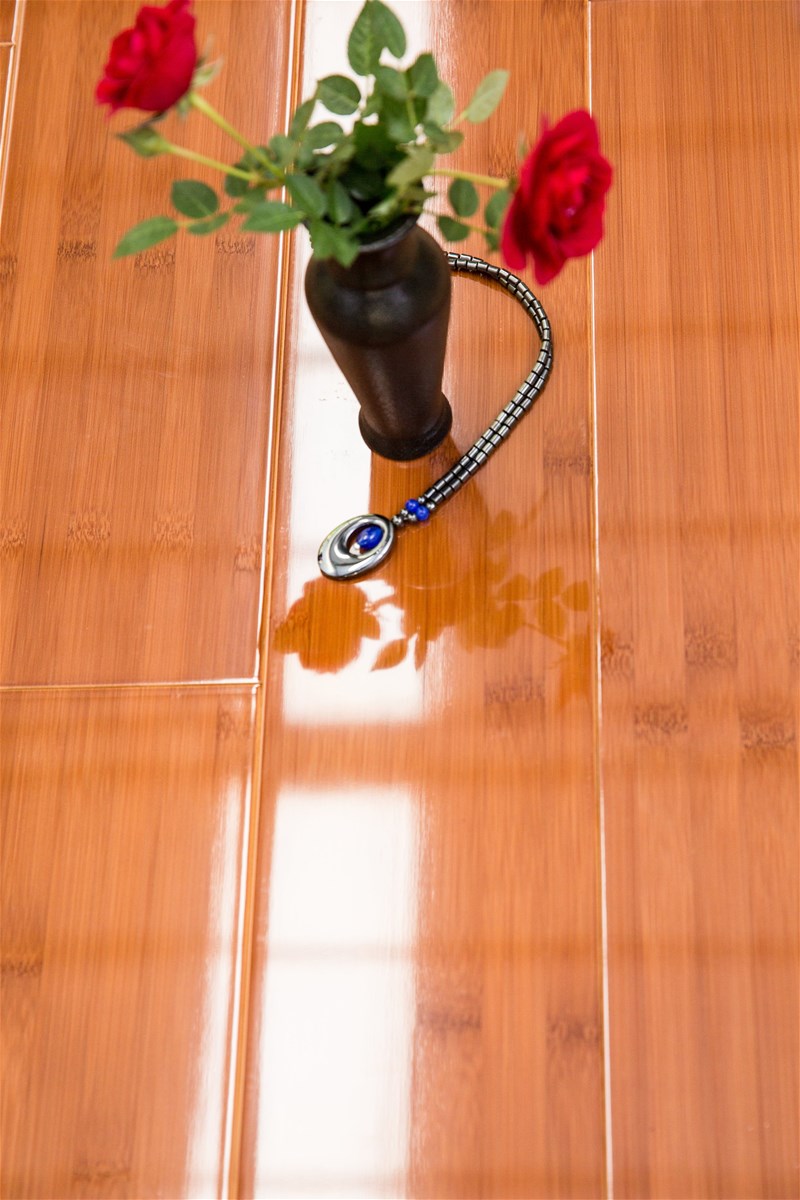 OrangeColored Bamboo Flooring