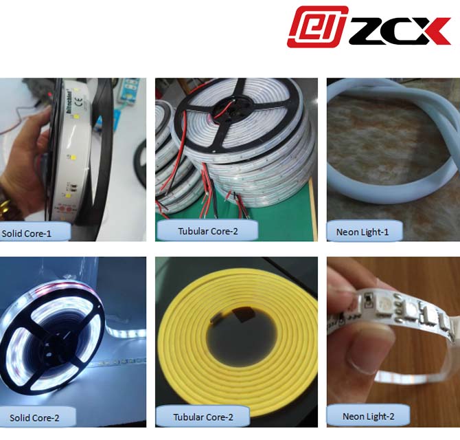 Silicone tube extruder machine for LED soft strip light