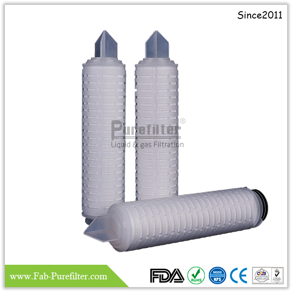 Glass Fiber Pleated Filter Cartridge for Liquid Especially for Gel Oil and protein Materials and other high Particle