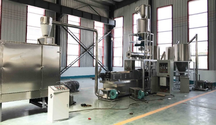 2019 hot sales fully automatic pet food extruder machine plant equipment production line