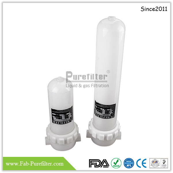 High Purity PP Filter Housings use for Pure water filtration electronic grade chemicals cleaning fluids and so on