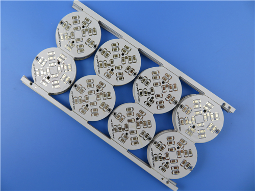 Single Sided Aluminum PCB 2W MK HASL LF Applied In LED Lighting