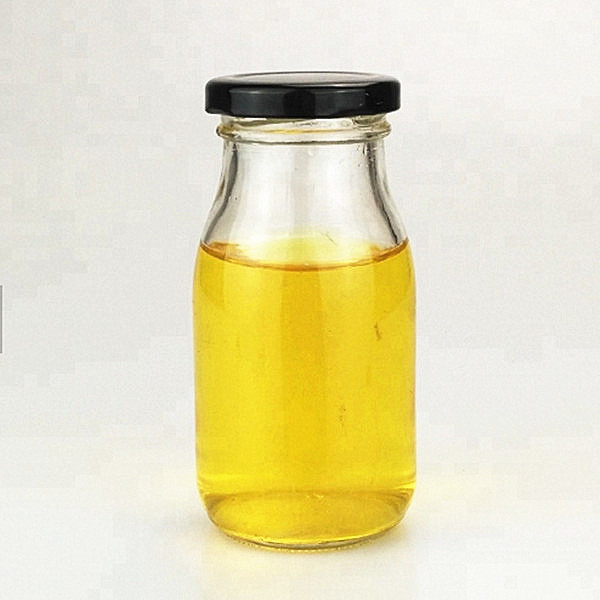wholesale cheap 200ml glass milk bottle and metal lid