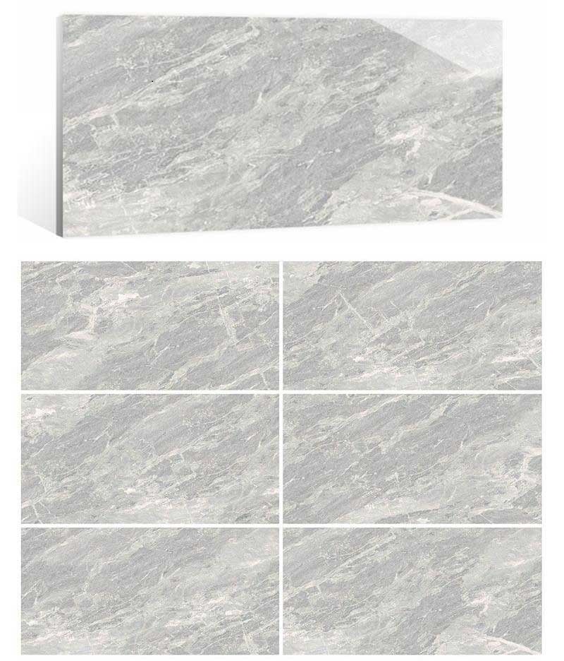 Thin marble effect tiles for interior