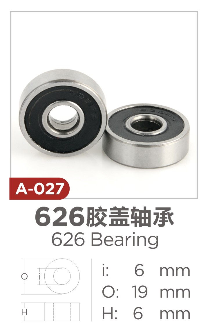 Miniature Bearing Deep Groove Ball Bearing 626ZZ