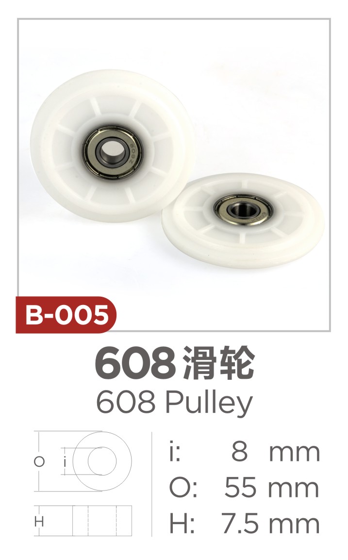 Low price 608 nylon pulley for sale