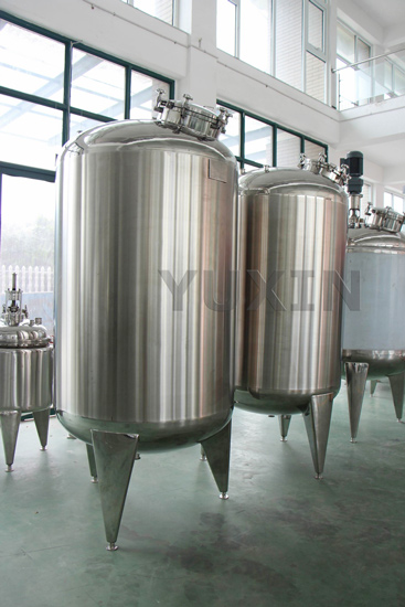 stainless steel mixing tank with agitator