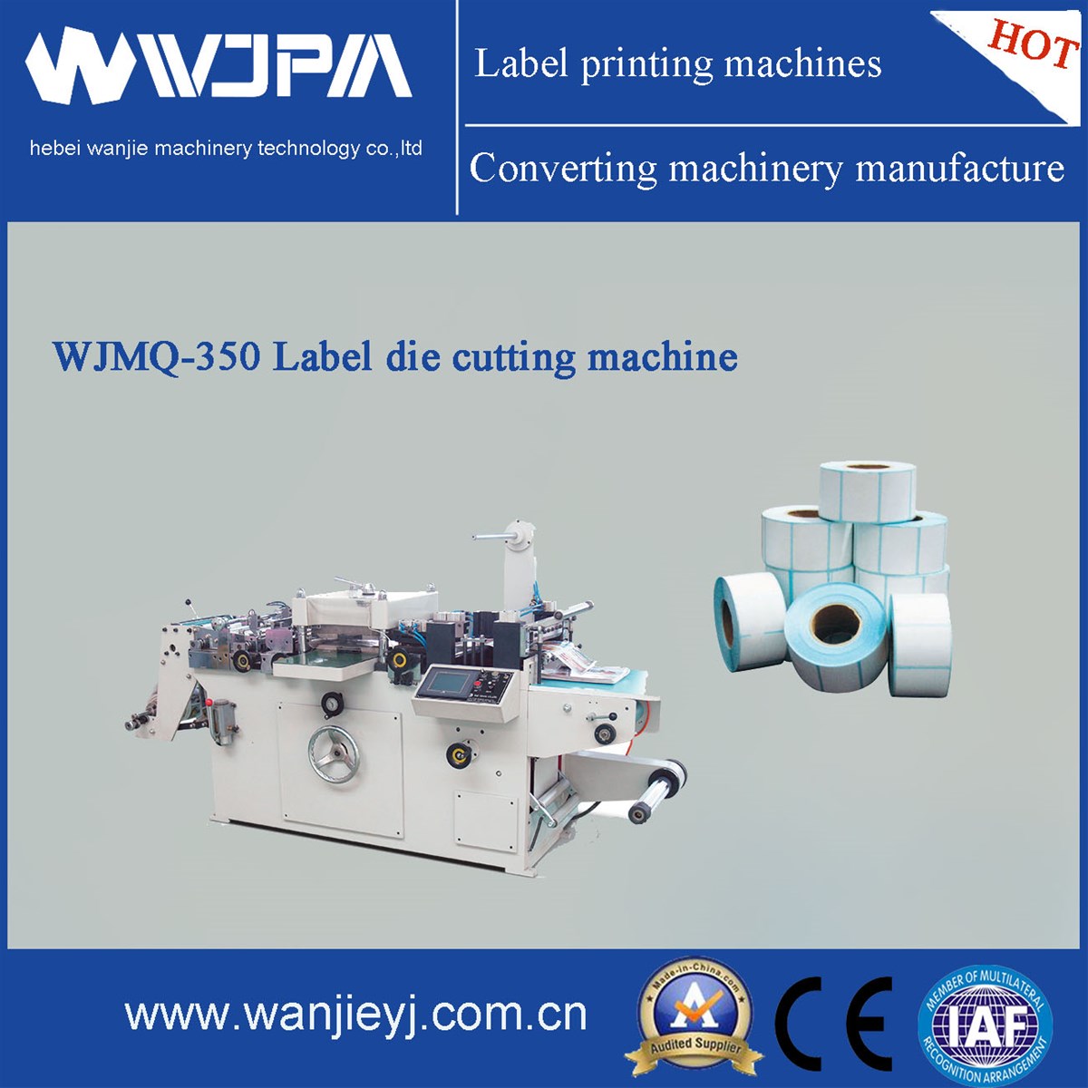 Automatic Label DieCutting Machine WJMQ350