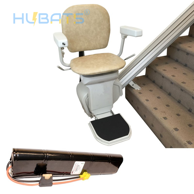 NiCD D 5000mAh 12v rechargeable battery pack replacement for stairlift Acorn 80