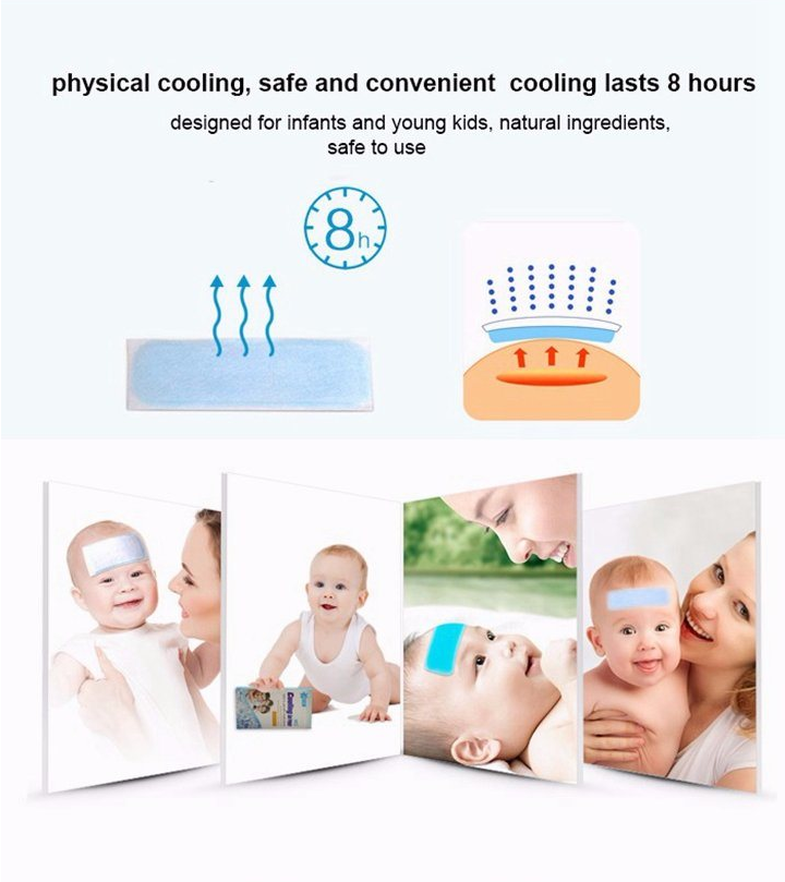 Hot Sale Fever Cooling Patch Cooling Gel Patch for Baby and Adults