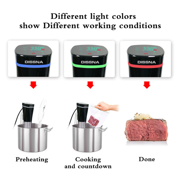 Best Selling Sous Vide Machine with WiFi App Control and Recipes Guide