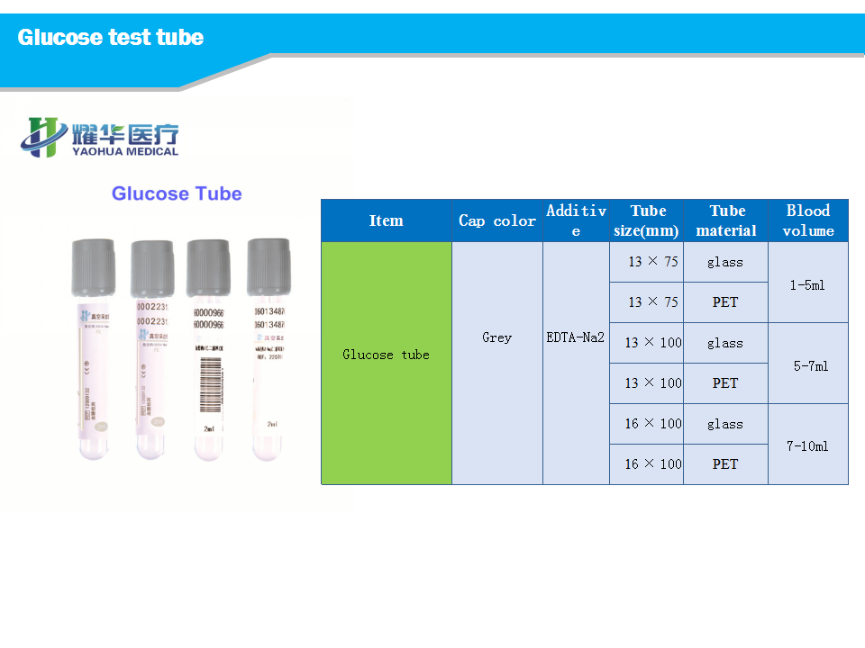grey top glucose test blood collection tube fluoride tube with EDTA and sodium fluoride grey top glucose test blood collection tube fluoride tube with EDTA and sodium fluoride