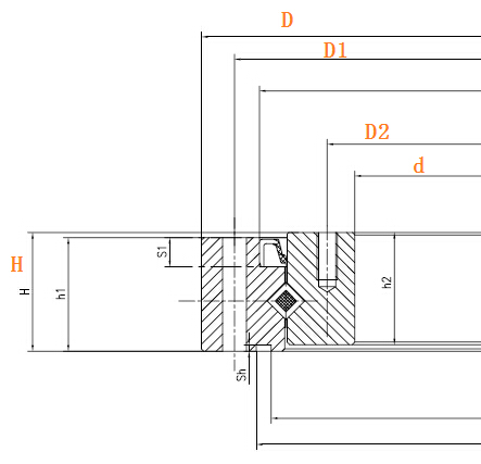 SHF25502UH Harmonic reducer bearing