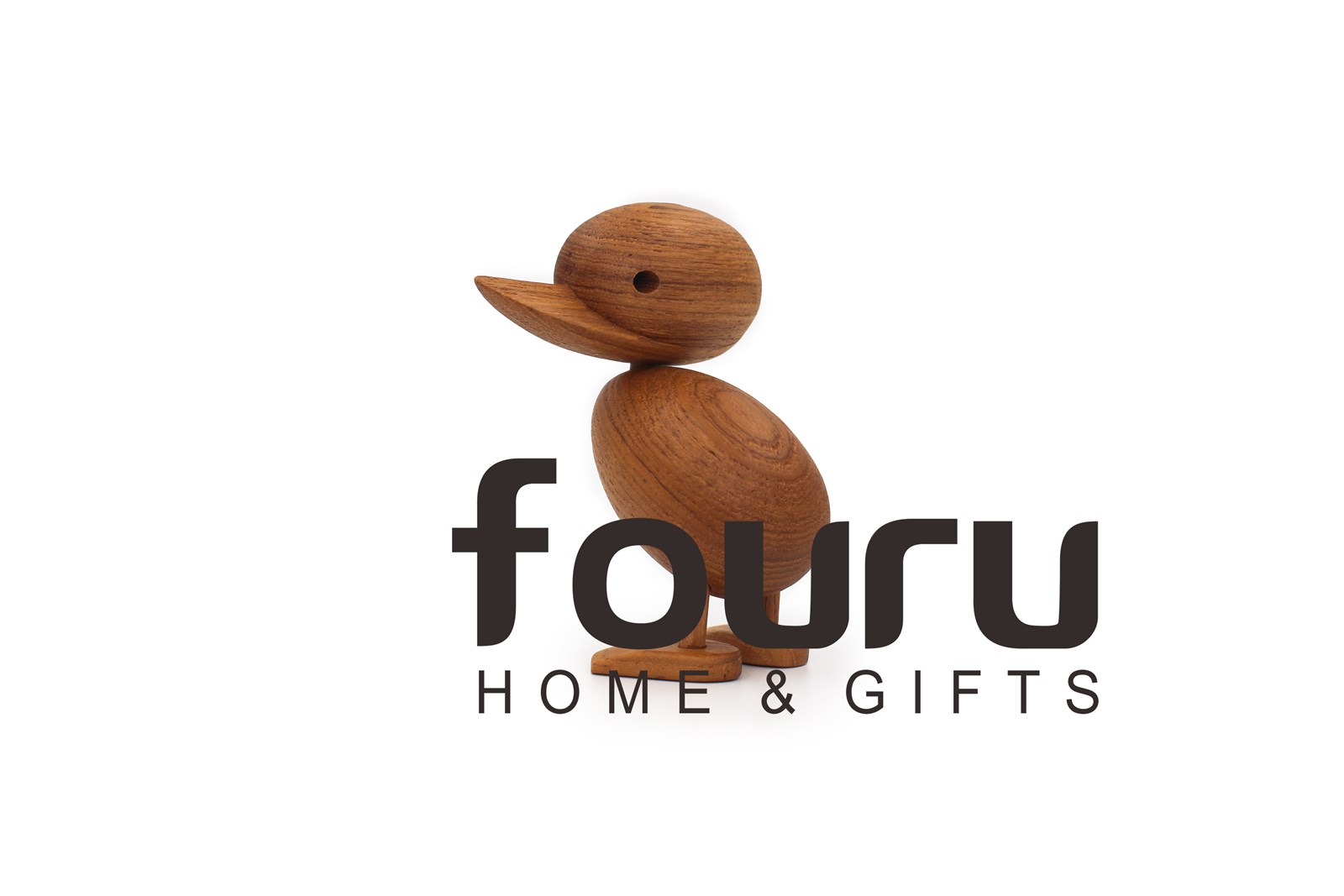 Nordic Wood Home Furnishing Ornaments Teak Wood Crafts Classic Creative Kids Toy SM Duck for Home