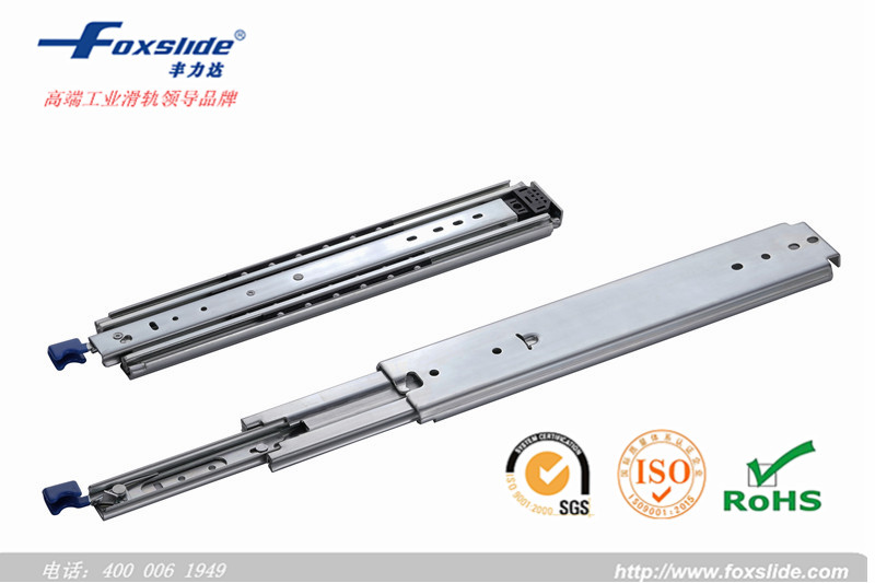 Heavy duty interlock anti tilt drawer slide