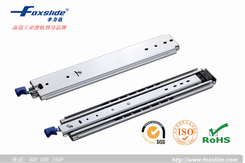 Heavy duty interlock anti tilt drawer slide