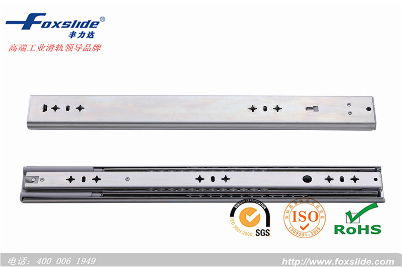 750mm Top quality soft close full telescopic heavy duty drawer slide rail