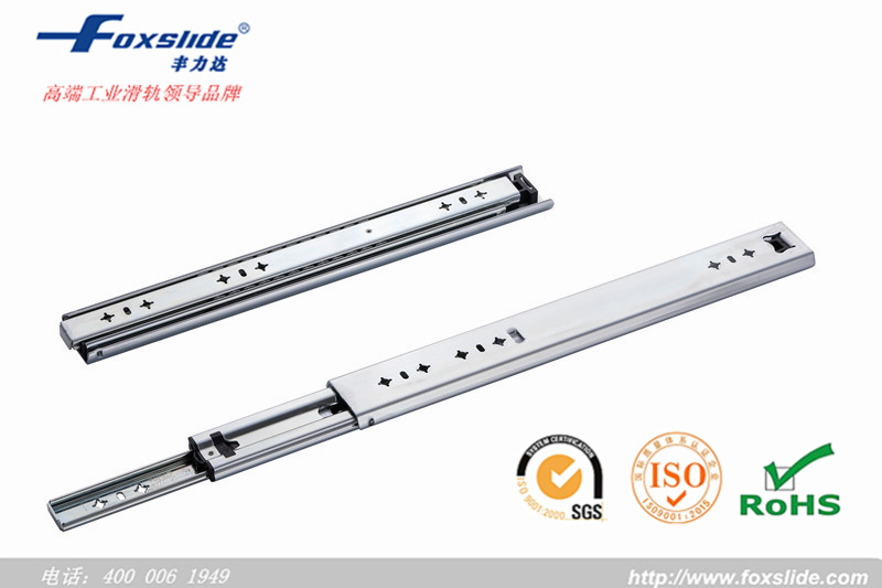 heavy duty triple extension kitchen cabinet telescopic drawer channel ball bearing drawer slides for sale