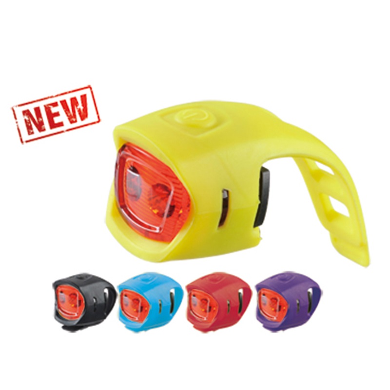 Silicon 2 Red LED Bicycle Light fit on seatpost HLT043