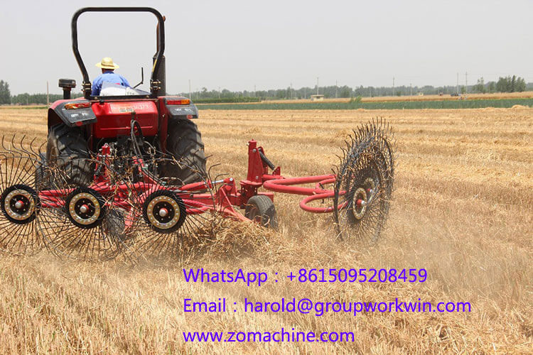Wheel rotary rake machine for sale