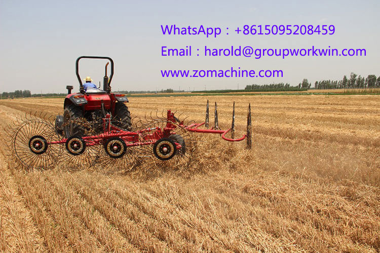 Wheel rotary rake machine for sale