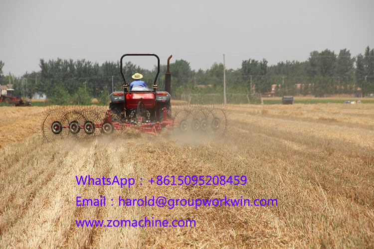 Wheel rotary rake machine for sale