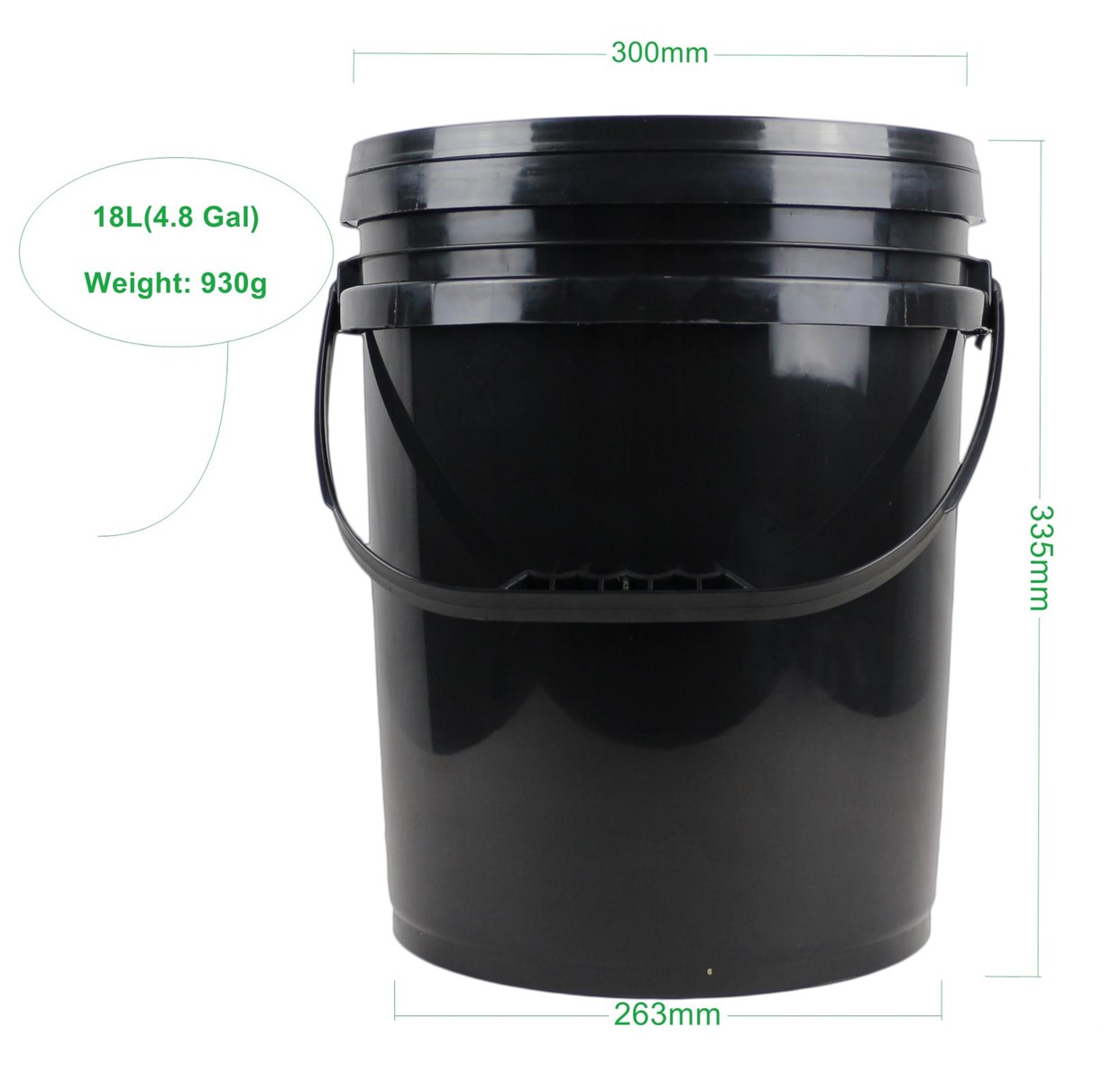 Custom Logo and Color 18L Black Oil Empty Plastic Drum