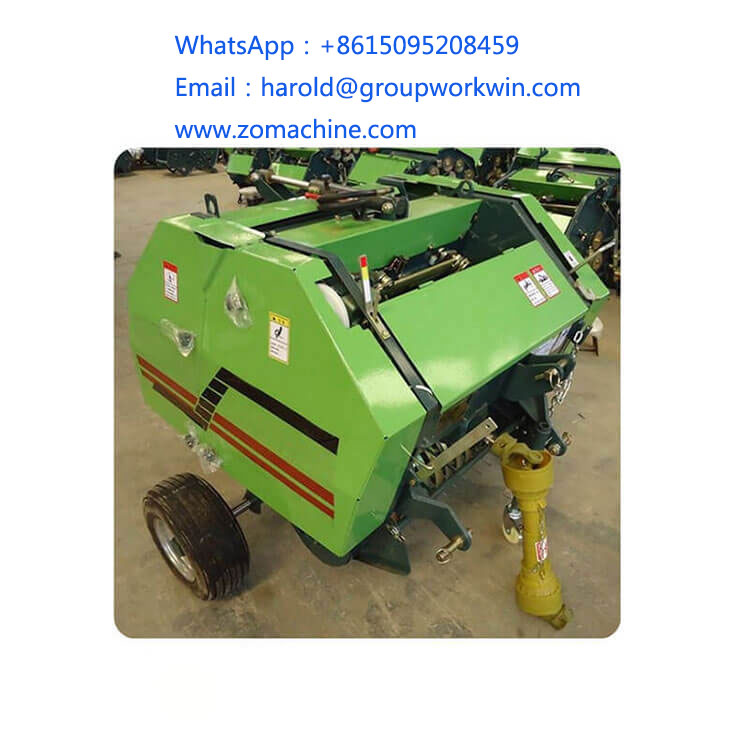 Hay and straw dry grass baler machine